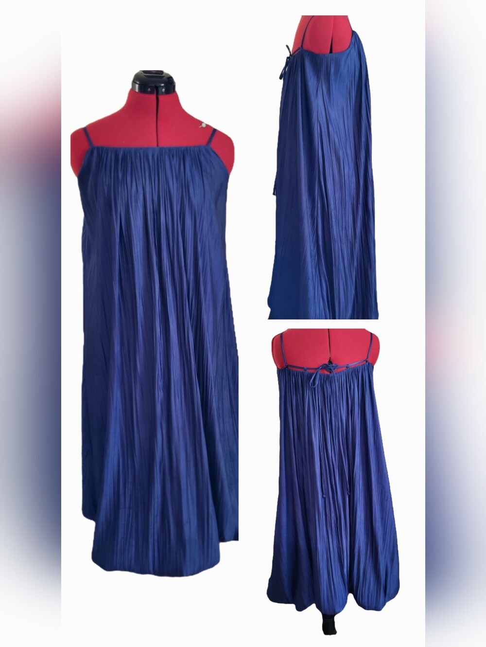 Worthington Royal Blue Bubble Hemmed Midi Dress